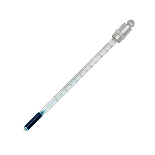 H-B DURAC Plus B60770-1900 Pocket Liquid-In-Glass Thermometer; -30 to 120°F, Closed Metal Case, Organic Liquid Fill