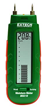 Extech MO210 Pocket Size Moisture Meter with 2-in-1 Digital LCD Readout and Analog Bargraph