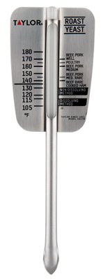 Taylor Roast & Yeast Thermometer Meat 105 To 185 Deg F 6-1/2