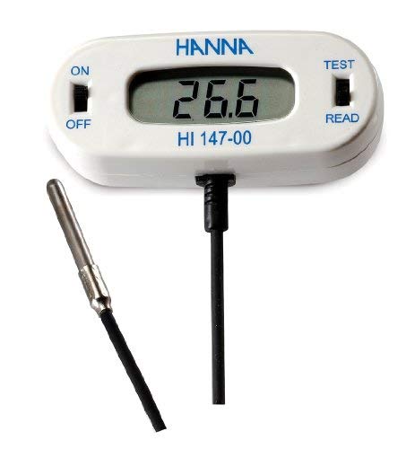 Hanna Instruments HI147-00 Checkfridge C Remote Sensor Thermometer with Stainless Steel Thermistor Probe, -50.0 to 150.0 Degree C Range
