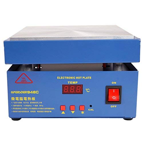 High Precision Digital Display Constant Temperature Electronic Hot Plate Preheat Preheating Station 20020020mm 110V 800W