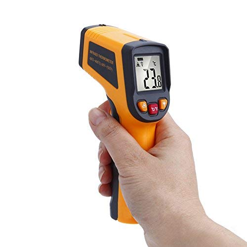 Laser Thermometer Non-contact LCD Display Digital Infrared by ABRAMZ Measuring Range -50 to 400?/-58 to 752?