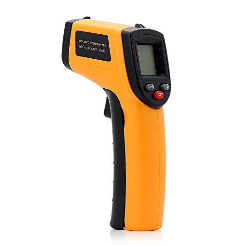 Orange Digital LCD IR Infrared Laser Thermometer Temperature Gun Pyrometer