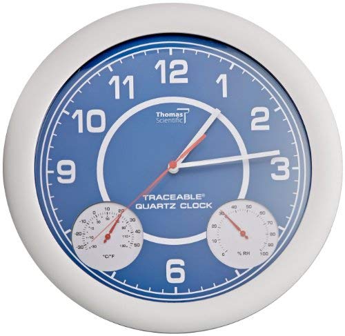 Thomas 1071 Traceable Clock with Thermometer and Humidity, 12-1/2
