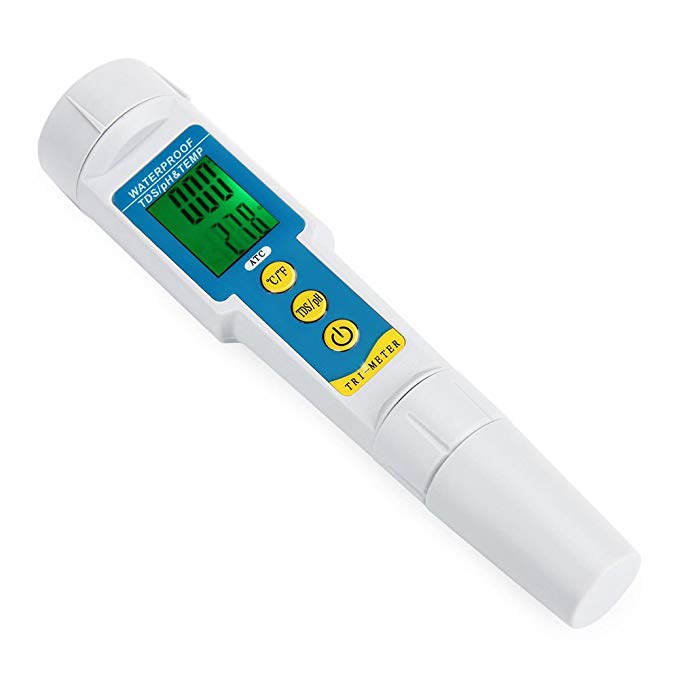 New Grey Professional 3in1 Pen-Type pH/TDS/TEMP Meter Water Quality Monitor Tester