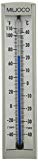 Miljoco S531A Contractor's Thermometer, Brass Wetted Parts, -40-110 F/-40-40 C Range, -1 F Accuracy, 1/2