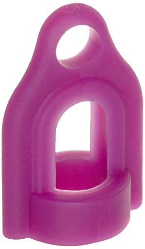 H-B Liquid-in-Glass Thermometer Non-Roll Fitting, Purple PVC Plastic, Ring Top (Pack of 25) (B61401-5300)