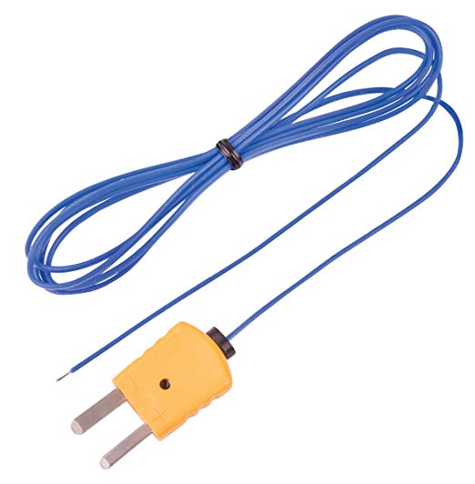 REED Instruments TP-01 Beaded Thermocouple Wire Probe, Type K, -40 to 482°F (-40 to 250°C)
