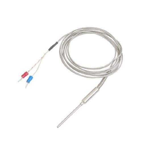 Uxcell a12100600ux0328 K Type 50 mm x 3 mm Temperature Controller Earth Thermocouple Probe 2M