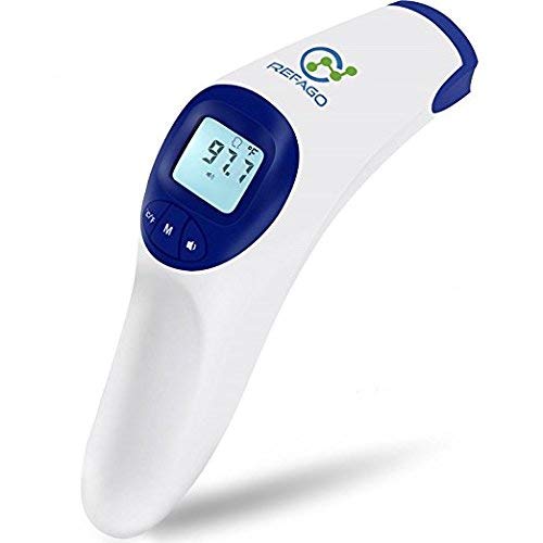 REFAGO Baby Forehead Thermometer Digital Infrared Non Contact Thermometer FDA Approved