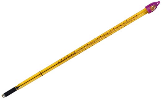 Thomas Double-Safe Precision General Purpose Liquid-In-Glass Thermometer, 200mm Length, -10 to 110 degree C, Total Immersion