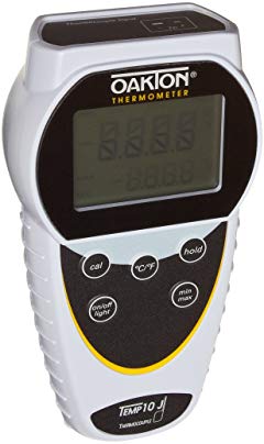 Oakton WD-35427-00 Temp 10 Thermocouple Thermometer, Type J, -210 to 1200°C